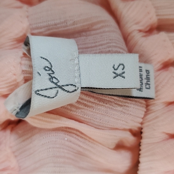 JOIE Elazara Ballet Pink Off Shoulder Blouse and Hiwalani B Textured Skirt - Picture 13 of 14